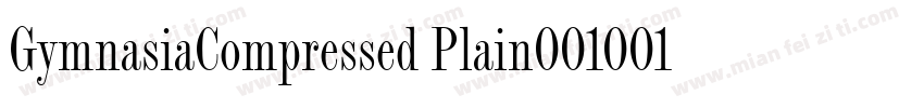 GymnasiaCompressed Plain001001字体转换